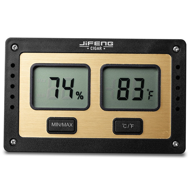 雪茄湿度计电子数字温湿度计家用室内高精度数字显示温湿计JF-138