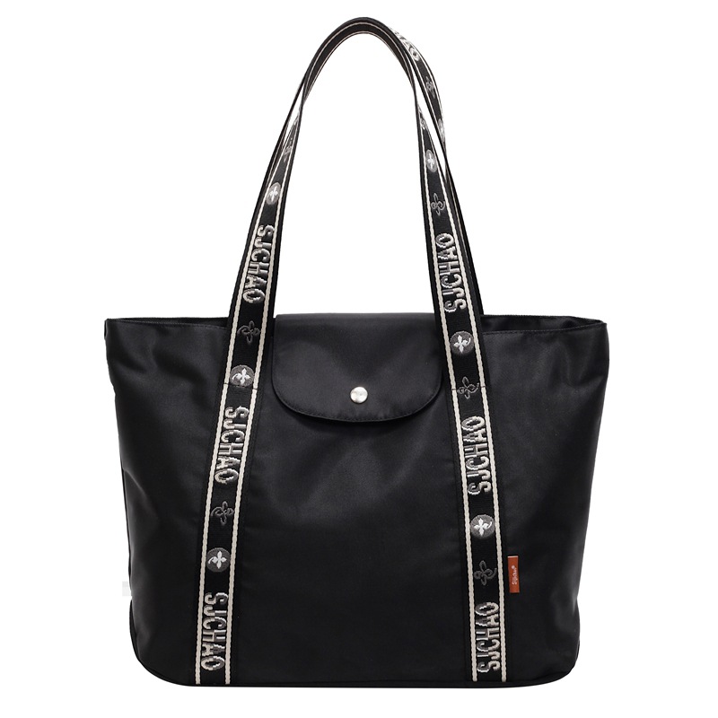 Bolsa de tela de nylon impermeable de gran capacidad, bolsa de mujer casual, bolsa de hombro, bolsa diaria de estudiantes, nueva bolsa de viaje