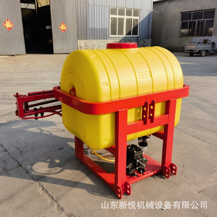 拖拉机三点悬挂式折叠喷杆打药机 轴传动喷药机 800L10米喷杆