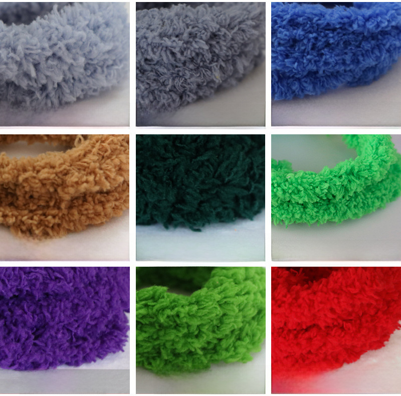 Factory direct supply 15mm wool plush torsion bar super thick super dense handmade diy doll small milk dog hair root wholesale