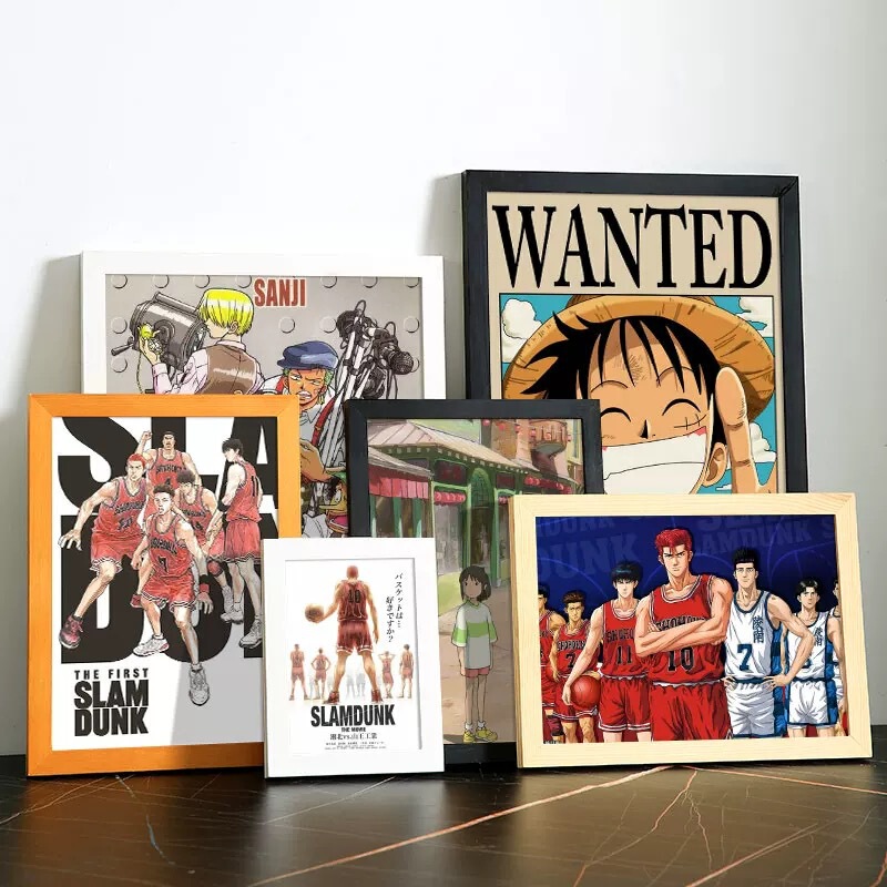 Photo frame export wholesale animation puzzle poster photo frame wall 20 inch 16 picture frame solid wood outer frame display frame Photo frame export wholesale animation puzzle poster photo frame wall 20 inch 16 picture frame solid wood outer frame display frame