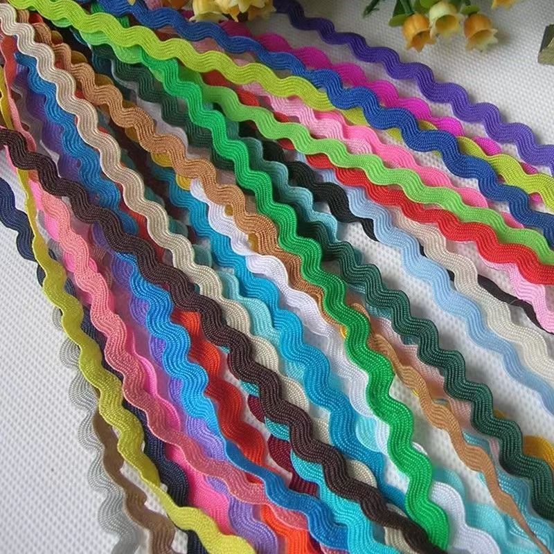 S-shaped ondulado polipropileno correa hecha a mano diy accesorios de ropa marina correa sofá cortina decoración encaje