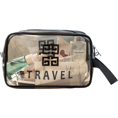 Transparent cosmetic bag pvc toiletry bag business trip storage bag waterproof large capacity portable cosmetic bag storage bag