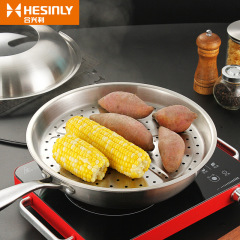 9WOR不鏽鋼蒸盤家用隔水圓形蒸屜蒸格饅頭蒸鍋架子蒸菜蒸魚盤加厚