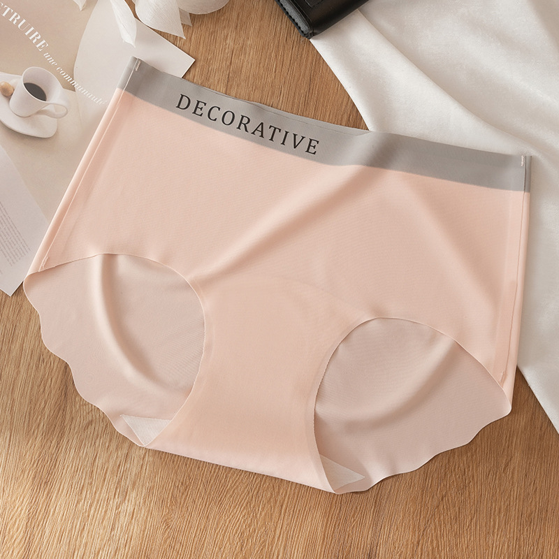 Seda de hielo sin costuras, nalgas de melocotón, seda de hielo sin costuras, moda deportiva, algodón puro, entrepierna antibacteriana, bragas de seda de hielo sin costuras, refrescante