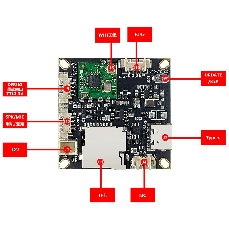 Плата разработки HiSilicon hi3516CV610, визуальное распознавание лиц, контроллер доступа, IPC Yuanchuang SMALL-CV610