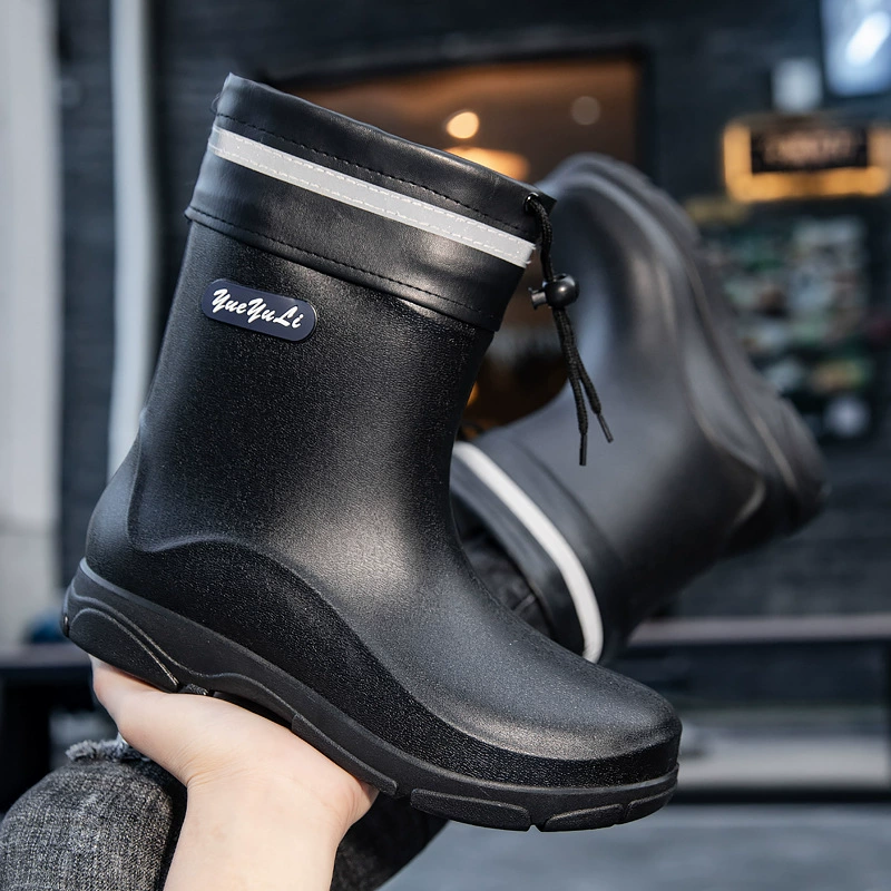 Short non-slip fashionable fleece keep warm boots, shoe covers