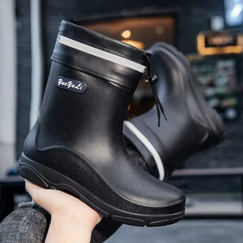 Short non-slip fashionable fleece keep warm boots, shoe covers