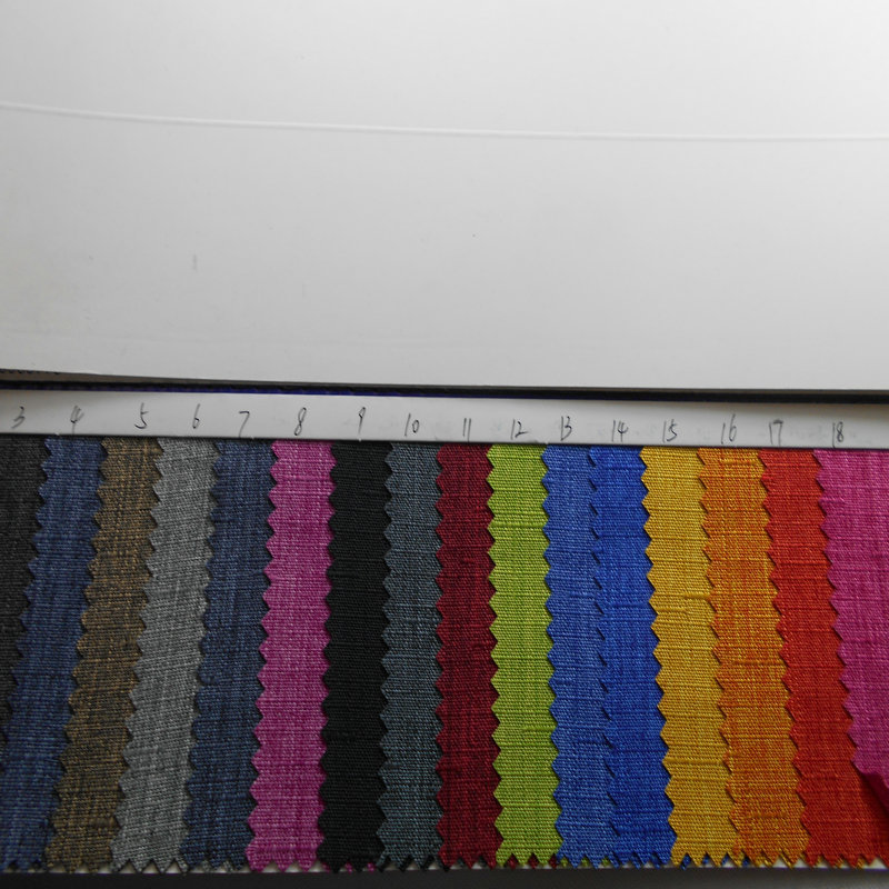 阳离子黑丝舞龙防水PU 600D双色磨砂PVC阳离子竹节布帐篷手袋面料