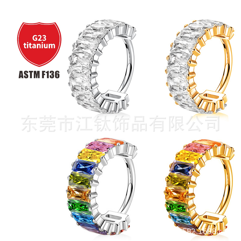 Pointed titanium steel lip stud product view
