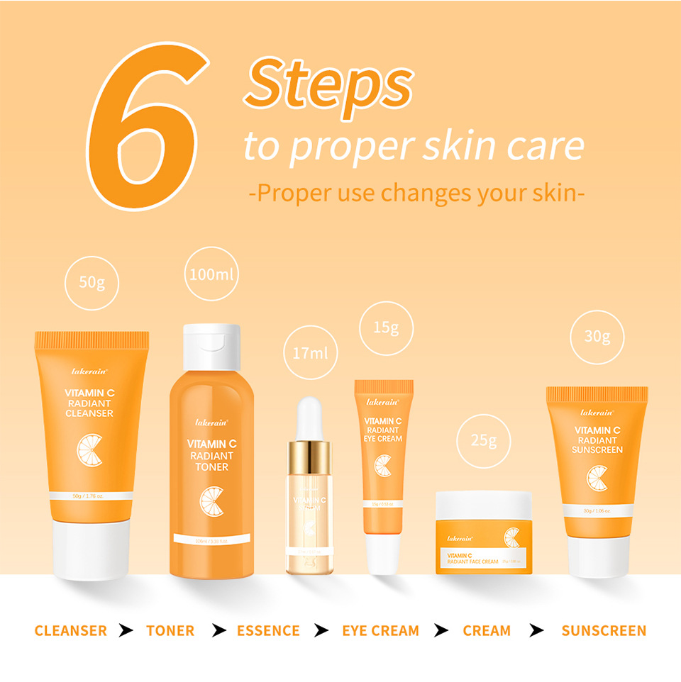lakerain Vitamin C Skin Care Set - Refreshing Skin Care Facial Set undefined