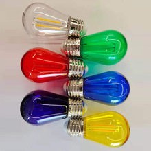LED S14 2W彩色灯条灯户外庭院灯串灯节假日氛围灯