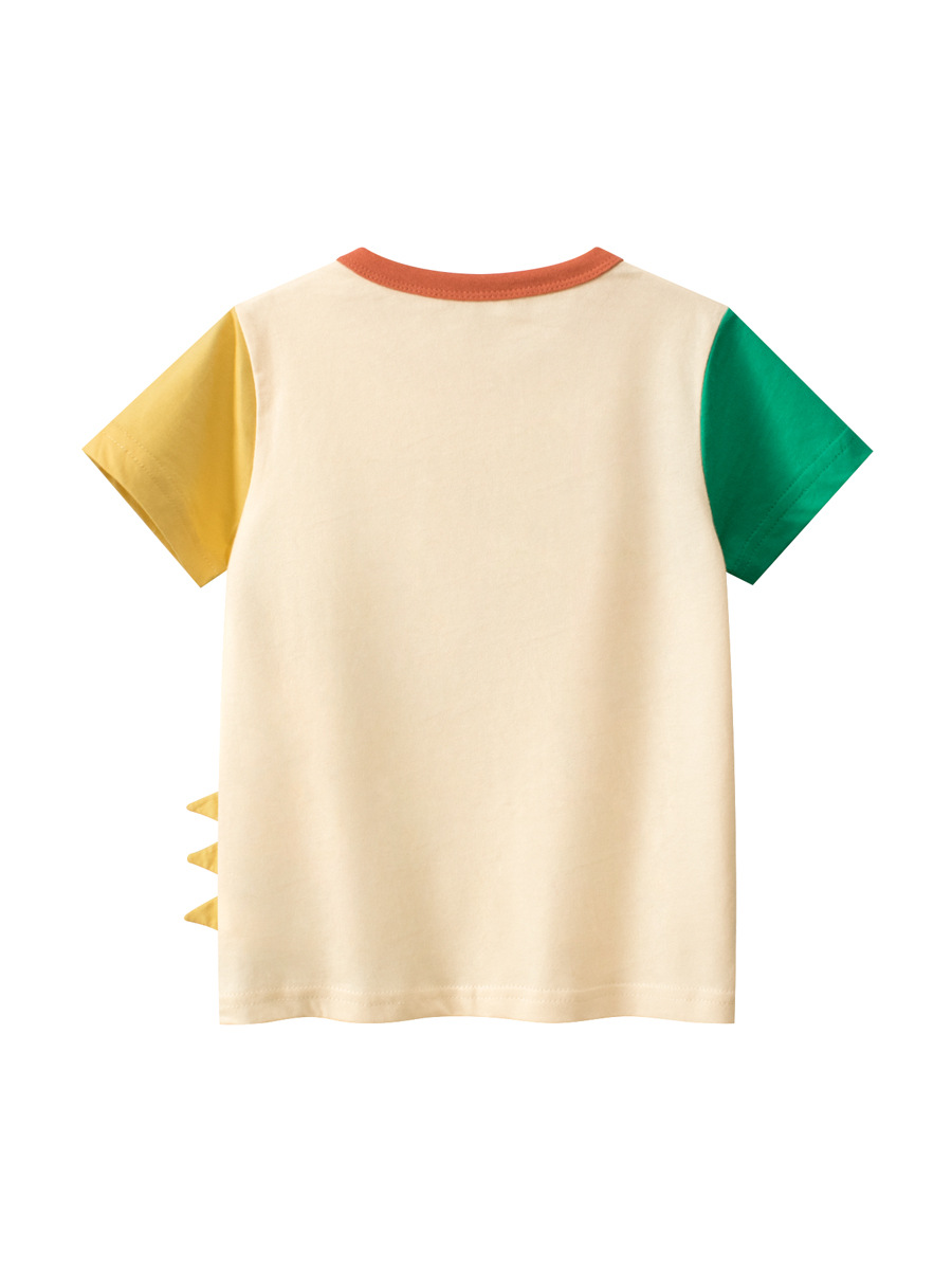 27kids camiseta de manga corta para niños verano nueva ropa para niños ropa para bebés niños dibujos animados tops coreanos al por mayor image 5