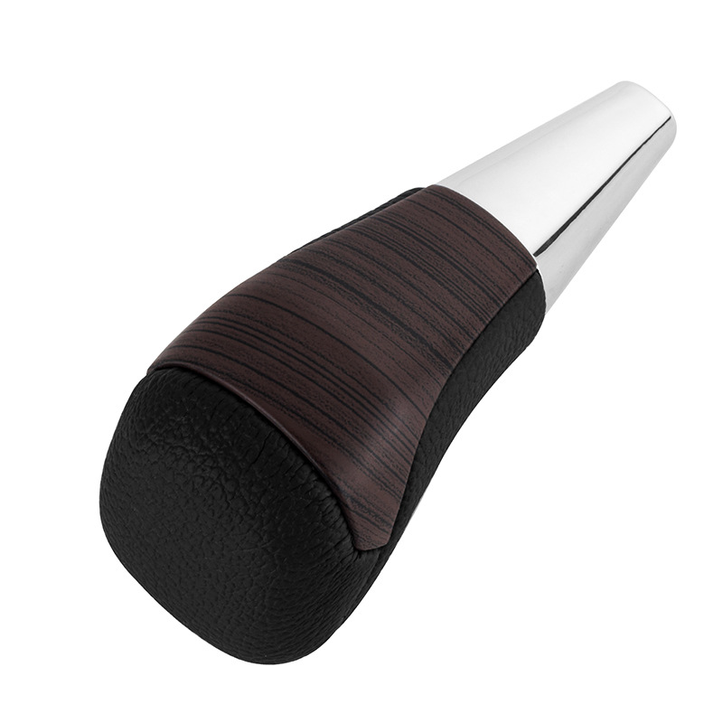 Adecuado para Toyota dominante Prado grano de madera marrón oscuro mango de cambio cabeza del engranaje del coche cabeza de cambio modificación Accesorios image 7