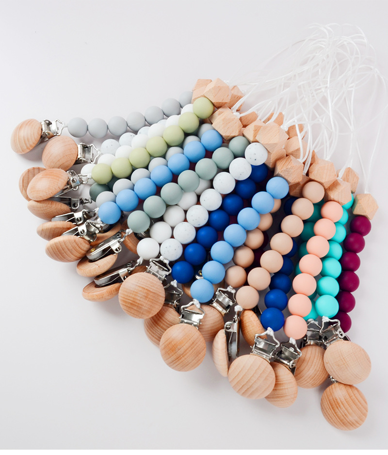 Casual Solid Color Silica Gel Baby Accessories display picture 1