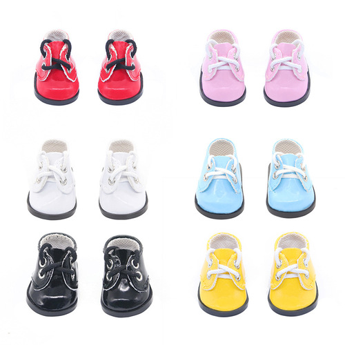 Cotton Doll Shoes 20CM Versatile Children's Playhouse Costume Toy 5CM Bowknot Shoes Leather Shoes