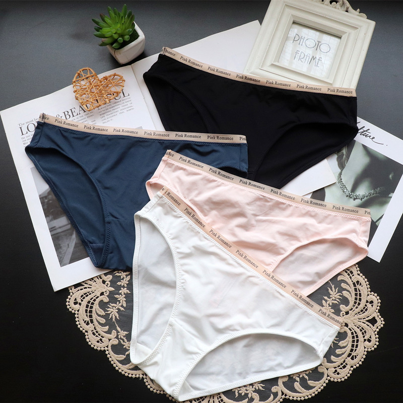 European and American Girls Simple Ultra-Thin Nylon Underwear Women's Low-Waist Soft Breathable Ice Silk Women's Briefs Pure Cotton European and American Girls Simple Ultra-Thin Nylon Underwear Women's Low-Waist Soft Breathable Ice Silk Women's Briefs Pure Cotton