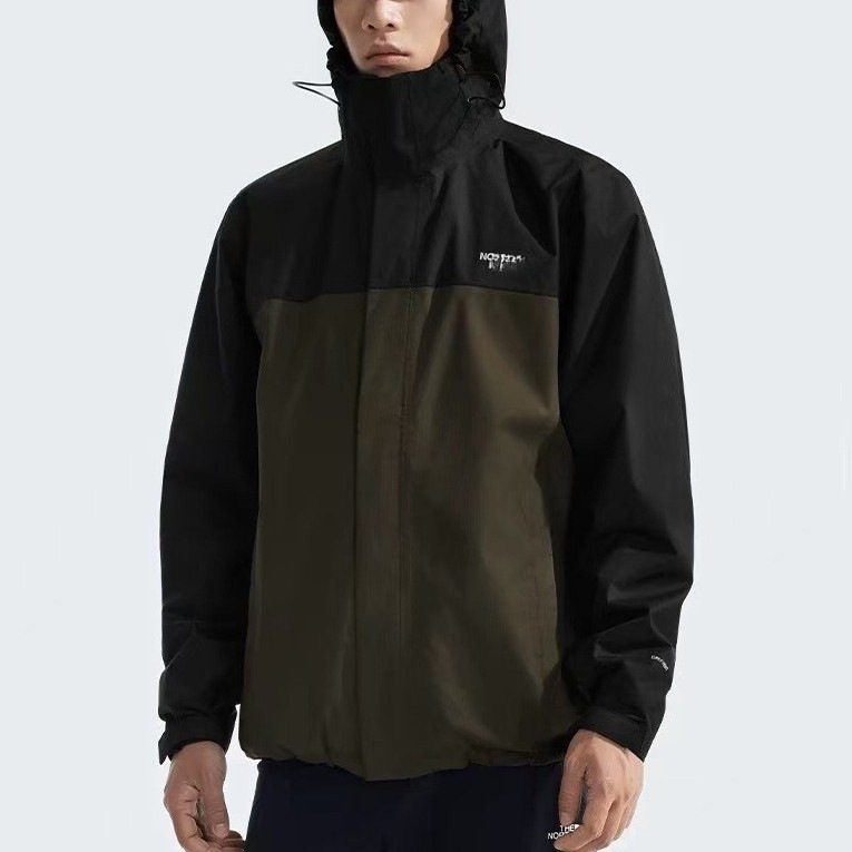 Cross-Border Export Spring and Autum Jacket Tnf Windproof Jacket Hooded Jacket North Face Embroidered Logo Loose Outdoor