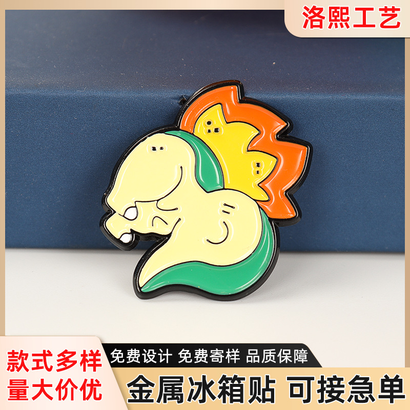 卡通动漫金属冰箱贴定制 烤漆磁贴立体文创摆件开瓶器冰箱贴定做