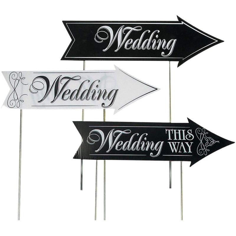 Guía de boda de madera signo de inserción de tarjeta Billboard accesorios de hierba al aire libre inserción de tarjeta decoración de madera Flecha