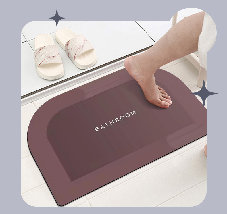 科技绒地垫,浴室地垫,速干吸水地垫,卫生间脚垫