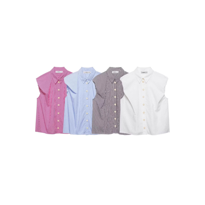 2026 European and American Spring New Foreign Trade Women's Clothing Cross-Border Wholesale Puff Sleeve Shirts