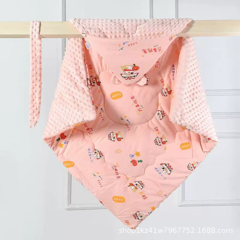 Cotton children's winter warm duvet for new born to go out