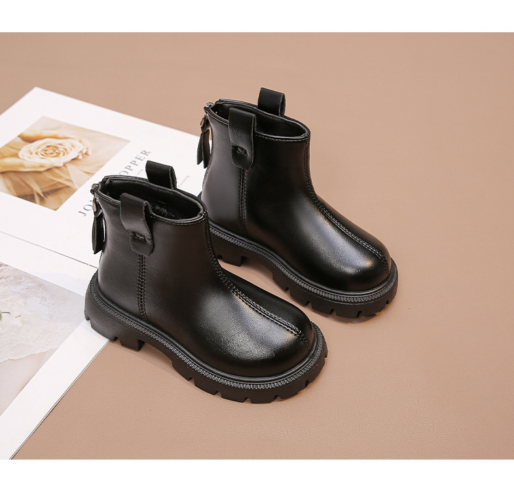 Kinder Martin Boots Warm Aus Samt Leder Für Jungen Und Mädchen_voghion.com