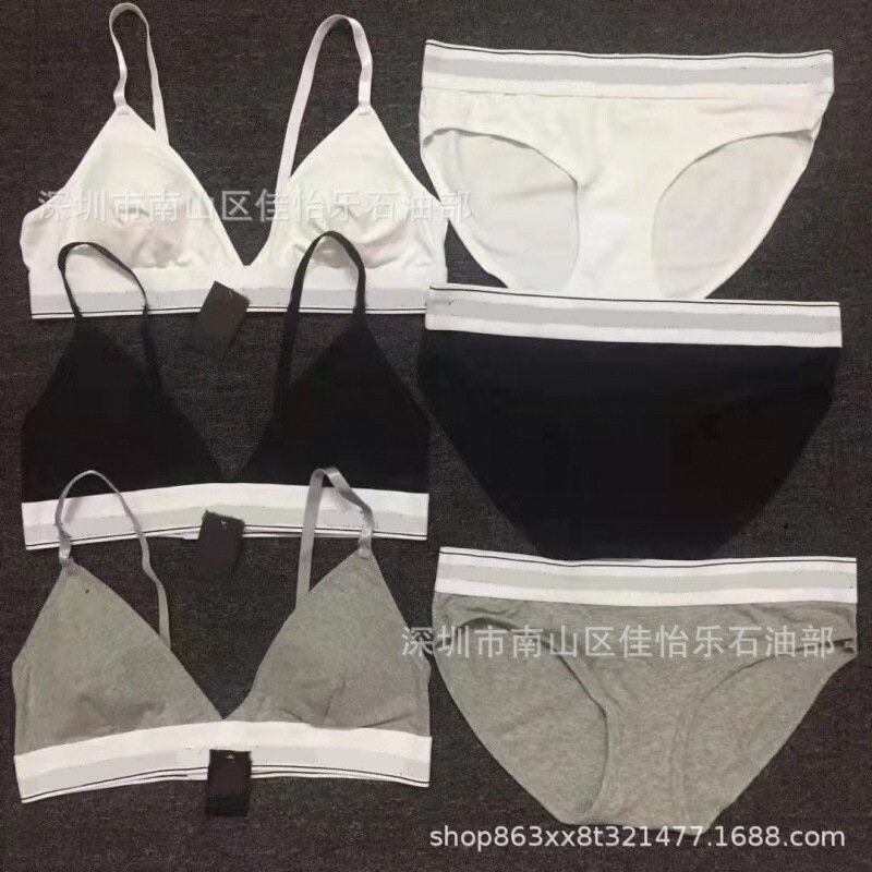 Foreign trade number CA10 women's underwear bra suit sports cotton sexy bikini swimsuit thong