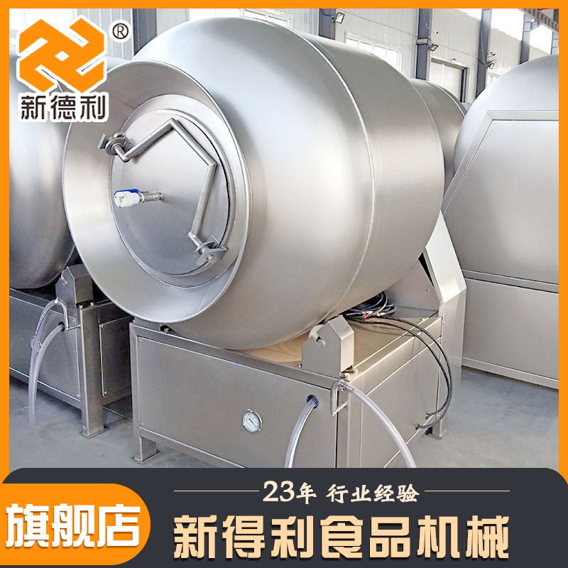 小型酱牛肉真空腌制机不锈钢酱料变频滚揉机商用鸡腿自动腌制设备
