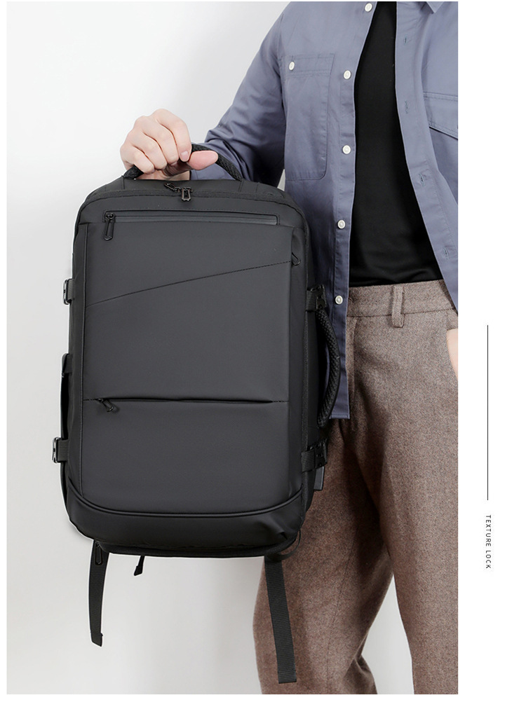 Cross-border computer bag backpack, men's style, fashionable, shoulder-carry, large-capacity commuting schoolbag, business backpack undefined