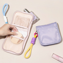 ins化妆包女便携式简约风化妆品收纳包拉链收纳袋小包零钱口红包