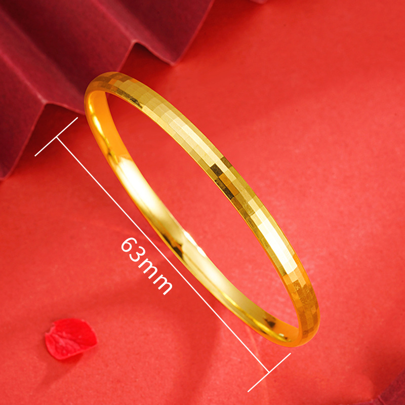 Internet celebridad mosaico pulsera anillo interior curvado mujer imitación oro moda geométrica collage joyería a juego no se desvanece