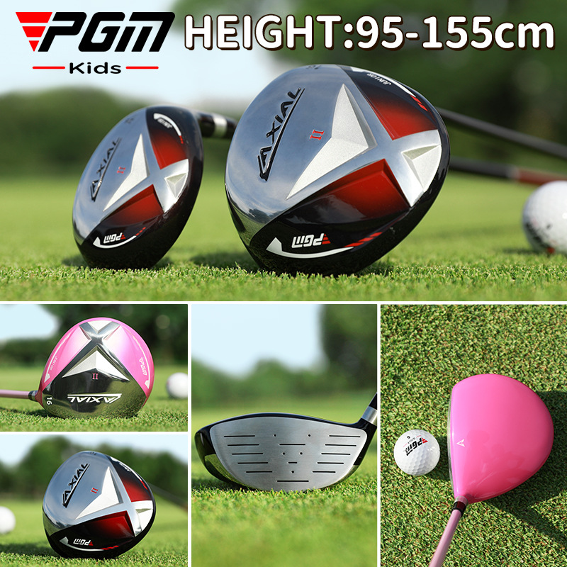 Gậy golf số 1 bằng gỗ cho trẻ em PGM AXIAL 360CC — Gỗ số 1 màu đỏ đen [cao 95-115cm], Gỗ số 1 màu đỏ đen [cao 115-135cm], Gỗ số 1 màu đỏ đen [cao 135-155cm], Thanh sắt đỏ đen [cao 95-115cm]