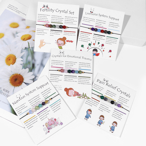 Natural stone beads 8mm beads woven bracelet for men vintage cardboard work bracelet adjustable woven bracelet