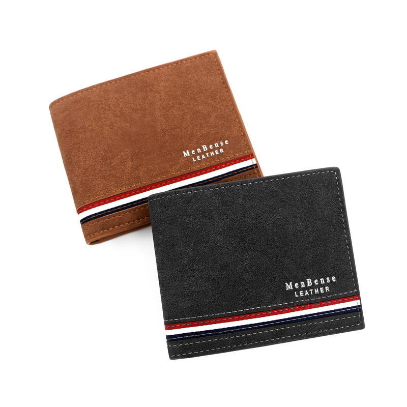 New Fashionable Men's Short Wallet Personalized Men's Coin Purse Silk Screen Wallet Men's Frosted Clutch Wallet New Fashionable Men's Short Wallet Personalized Men's Coin Purse Silk Screen Wallet Men's Frosted Clutch Wallet