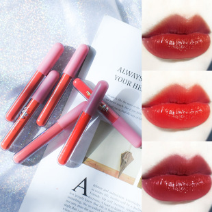 Lip Glaze Mirror Water Glass Lip Honey Lasting Moisturizing Dip Cup Student Doodle Lip Lipstick Chinese Cosmetic Makeup