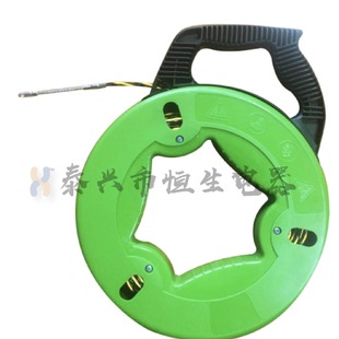 Fish-shaped wall threading wire drawing wire glass fiber nylon green electrical 30m cable puller