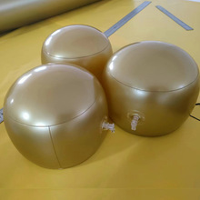 定制PVC充气帽托加高充气帽撑 金色透明磨砂充气帽架展示拍摄道具
