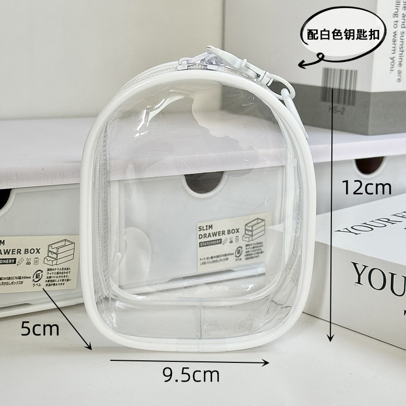 周可可透明pvc10cm娃包圆形15cm拉布布斜跨外出遛娃包轻便款定制|undefined