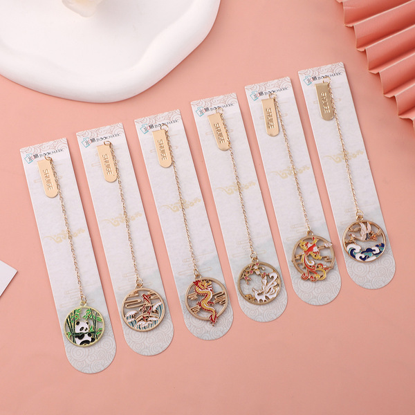DIY Guofeng Panda Dragon and Phoenix Alloy Accessories Alloy…