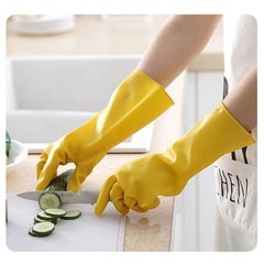 加厚橡胶天然乳胶手套劳保工作耐磨防水防滑胶皮塑胶洗碗耐用家务
