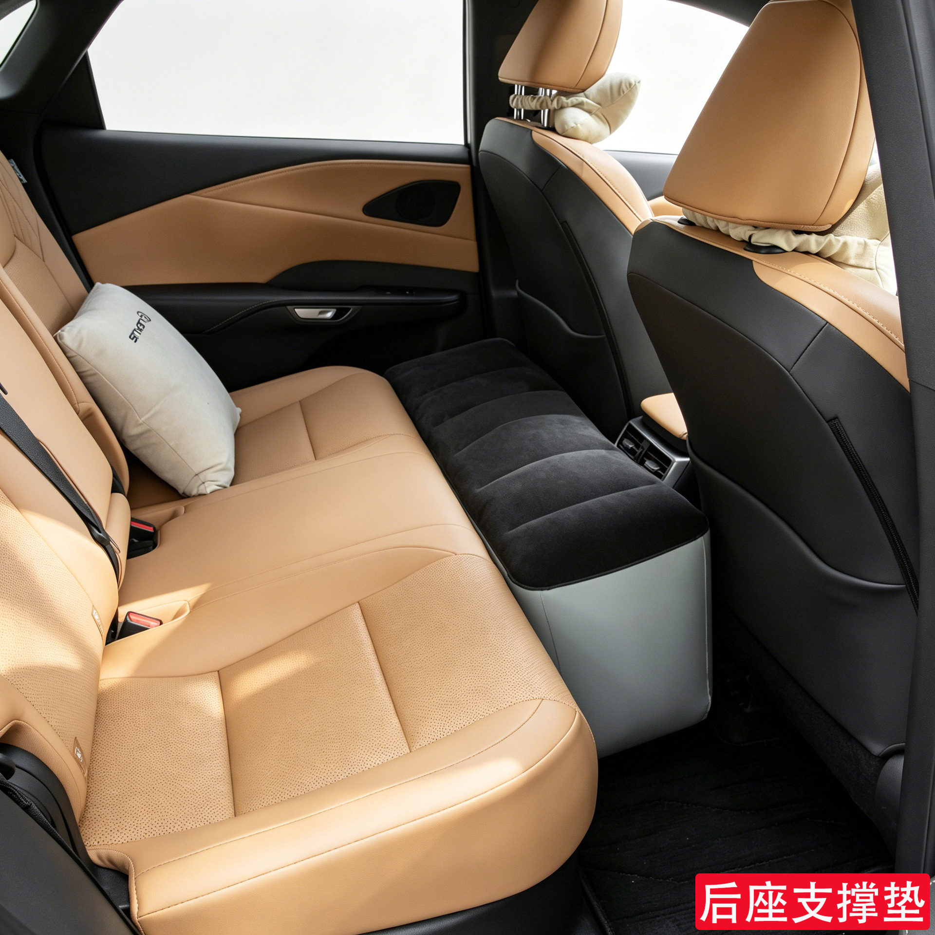Car Seat Gap Filler Children's Air Mattress Rear Seat Leveling Pad Car Inflatable Back Seat Mattress Support Cushion Universal for Cars
