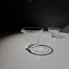 手作りの気泡瑠璃の公道の杯の大容量は厚いです。