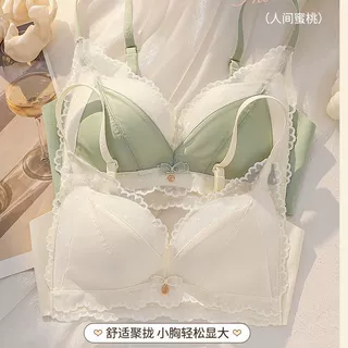 跨境新品小胸聚拢显大女士内衣防下垂收副乳性感纯欲蕾丝文胸罩
