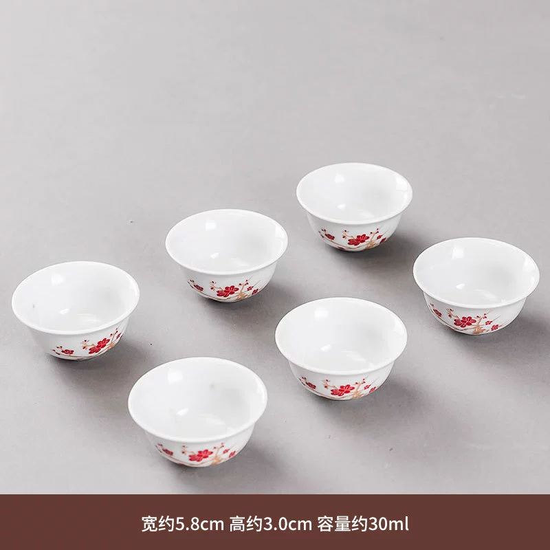 Ceramic tea cup, tea set, 6 pieces