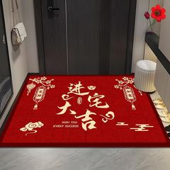珪藻土滑り止め汚れ防止玄関マット、エントランスマット、玄関敷物、中国風ティータ滑り止め赤色足拭きマット卸売