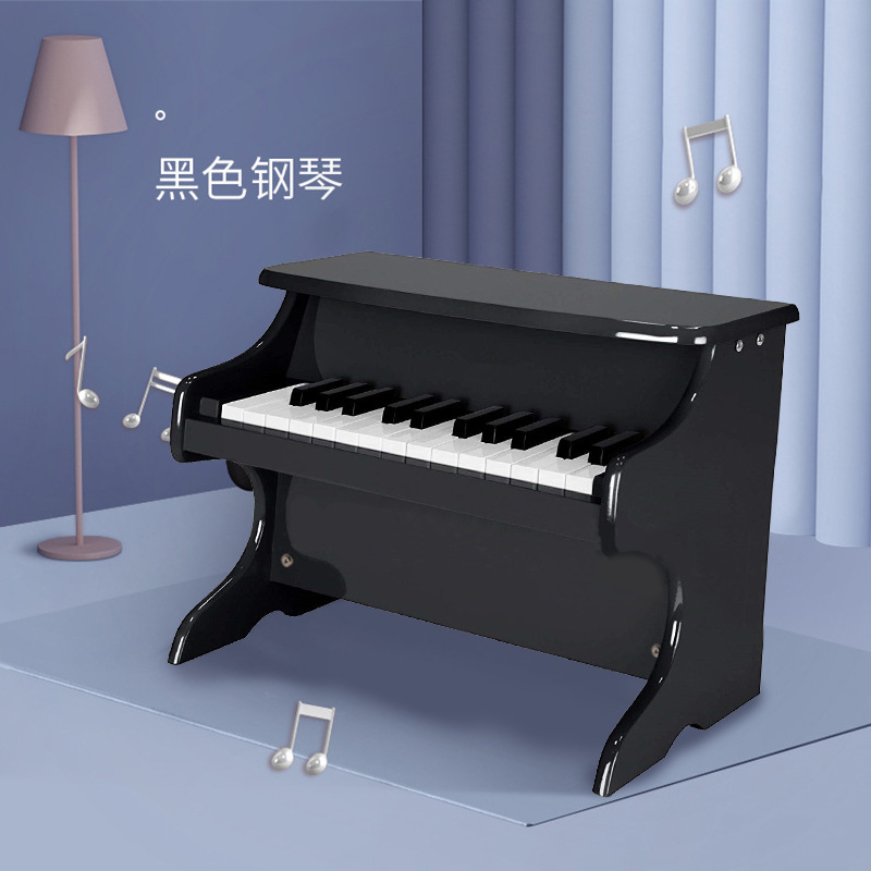 Fábrica directa de bebés piano de madera para niños piano electrónico puede tocar música de puzzle juguetes de madera