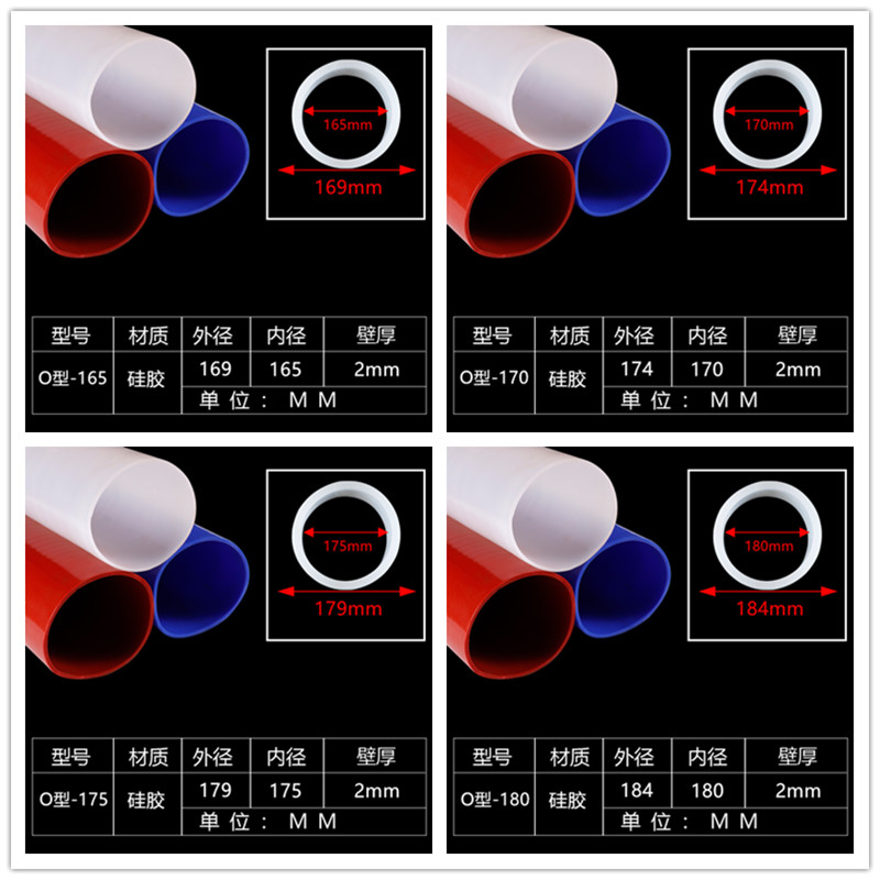 gran calibre silicona resistente a altas temperaturas conexión suave acoplamiento mecánico manguera redonda tubo de silicona tubo de silicona transparente