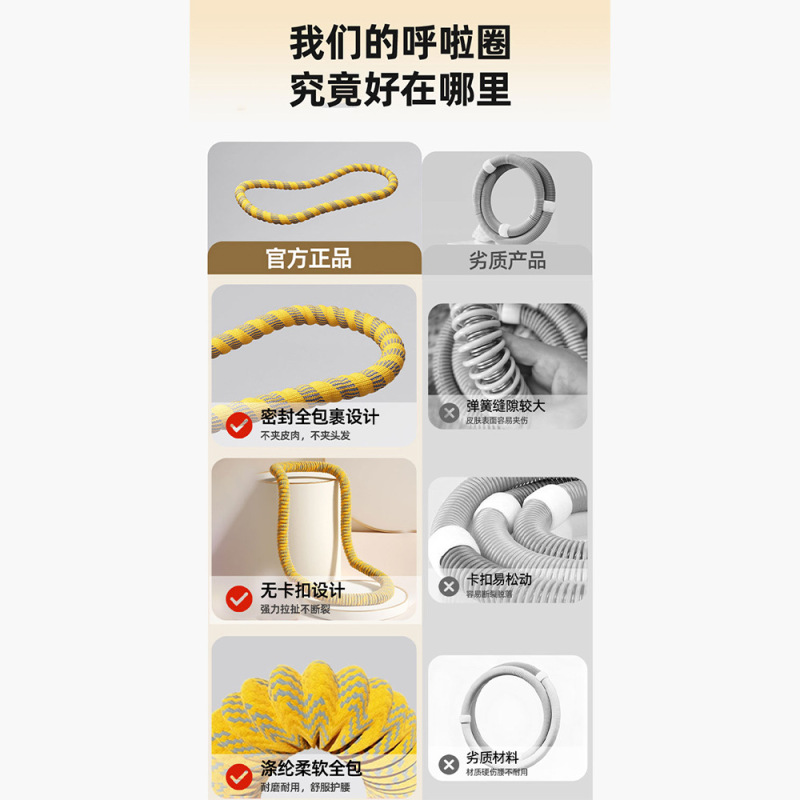 全新软体呼啦圈收腹静音加重减肥不伤腰女瘦肚子减小腹弹簧健身|undefined